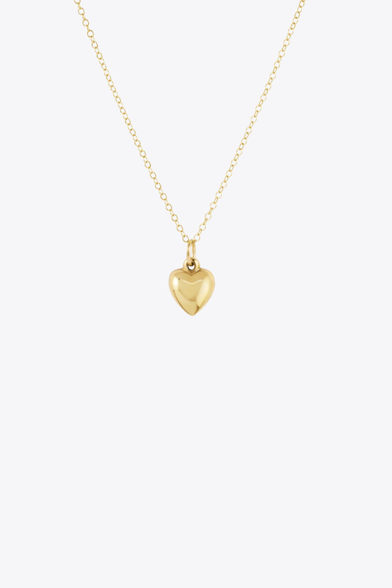 egirl 14" Necklace Gold - Love Plush Small Gold Charm