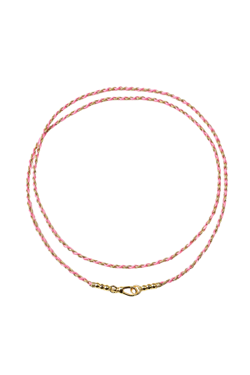 HART - Pink and Gold Twist Necklace Cord