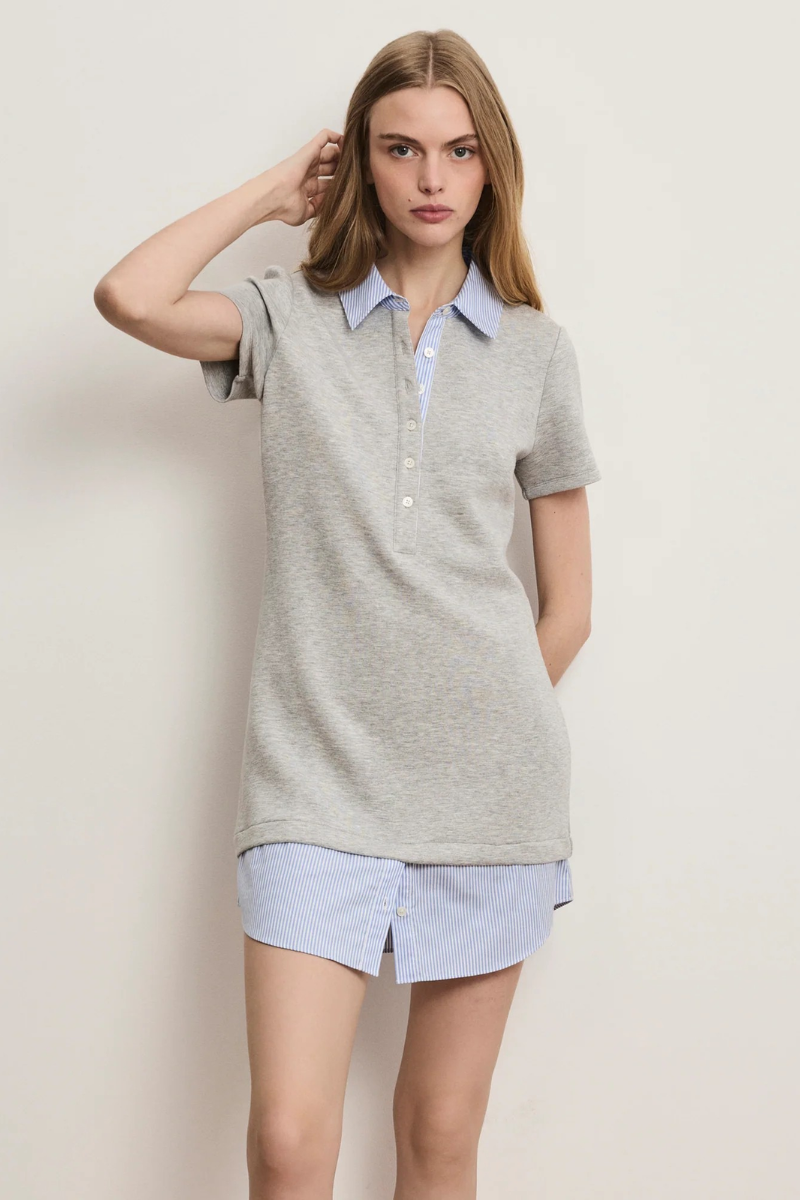 Kenwood Mixed-Media Mini Dress