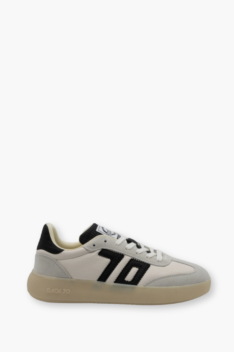 Back 70 Streetwear Brooklyn L26 in White Black Sneaker 37