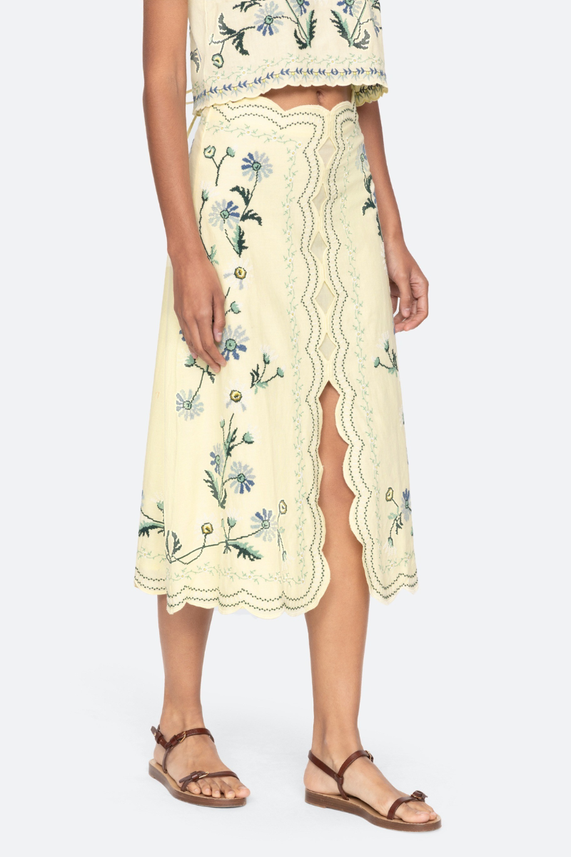 Audra Embroidered Skirt