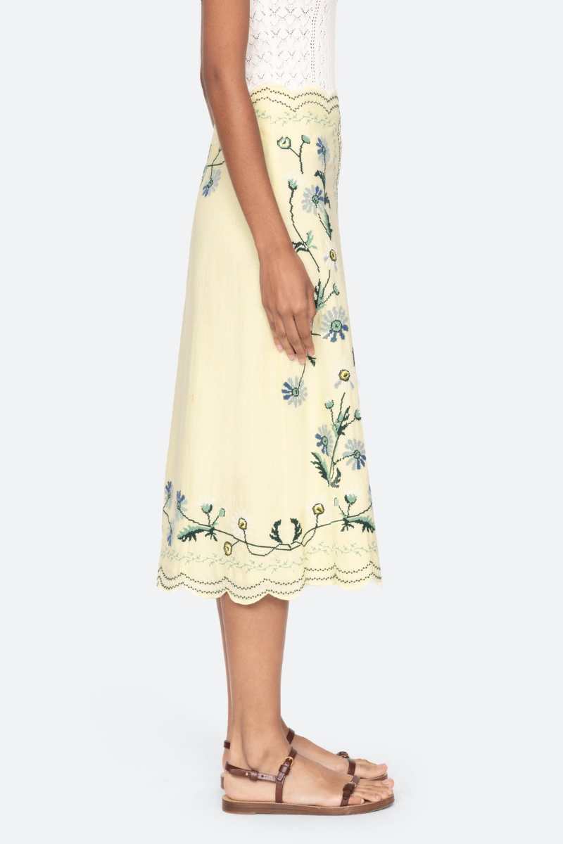 Audra Embroidered Skirt