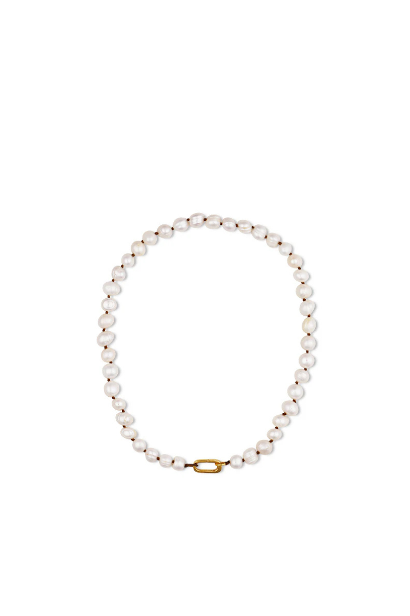 HART - Pearl Necklace -16.5"/Oval Clip