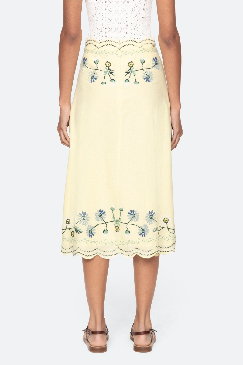 Audra Embroidered Skirt