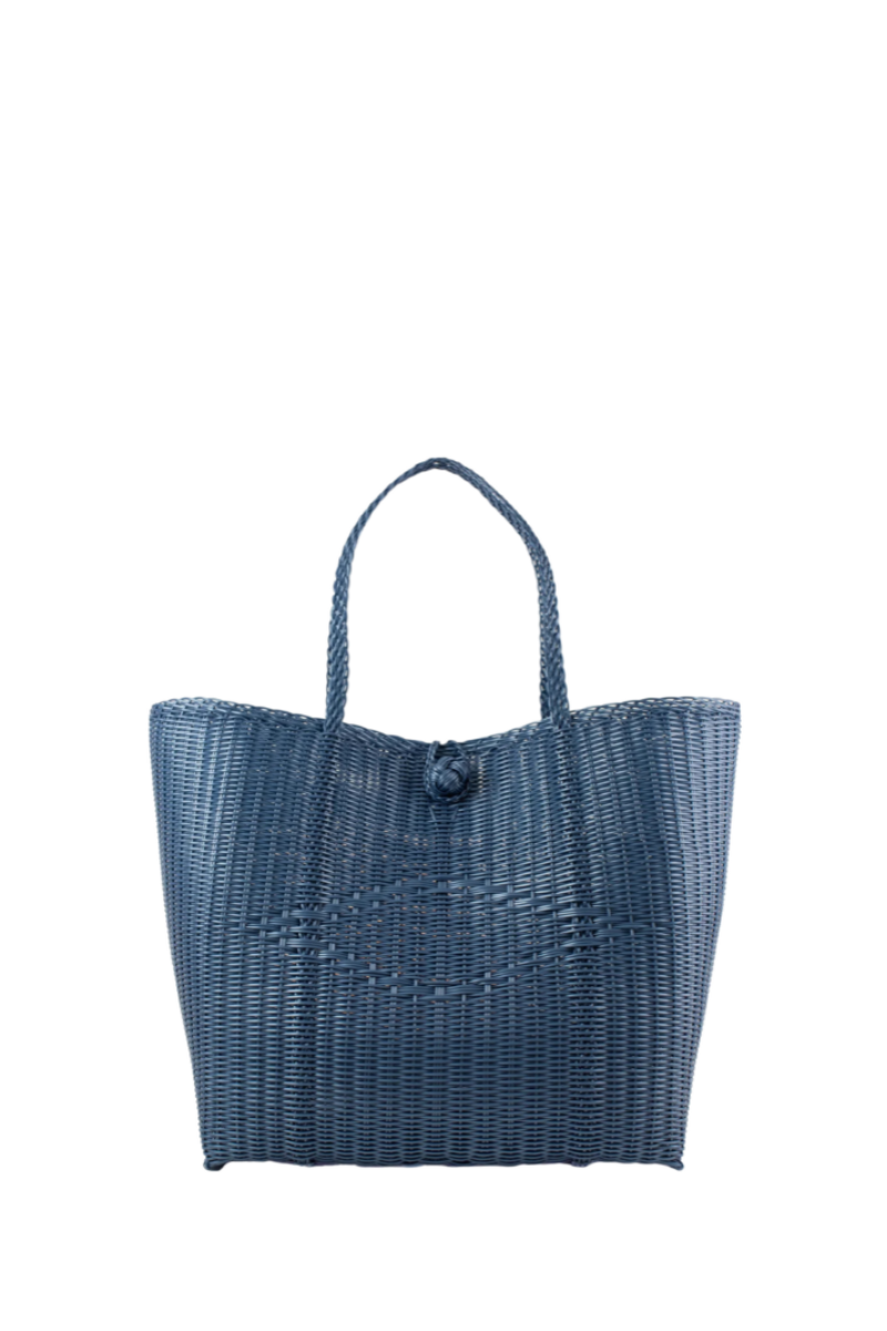 Medium, Solid in Fog Blue Tote