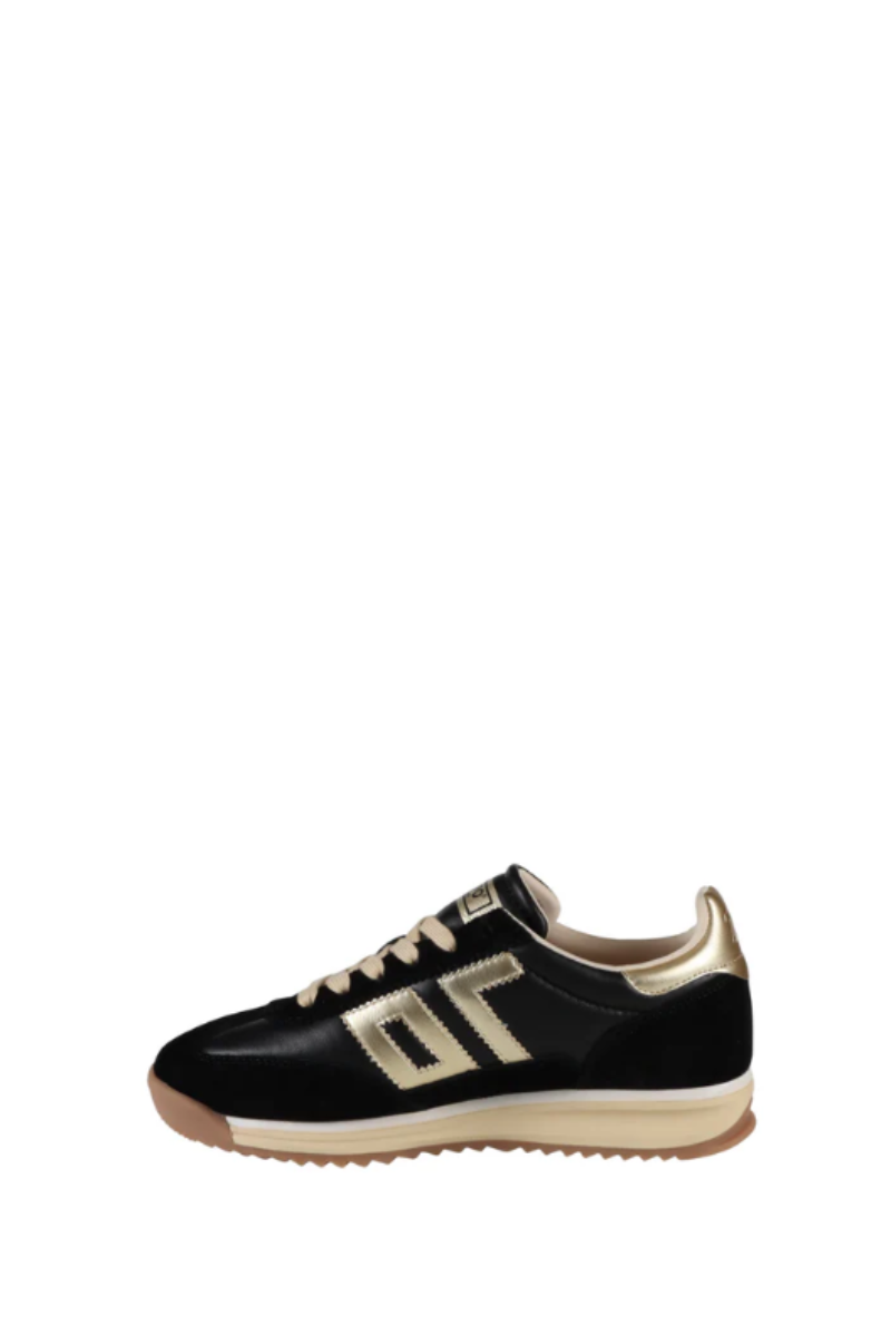 Back 70 Streetwear Jogger Sneaker Black and Gold