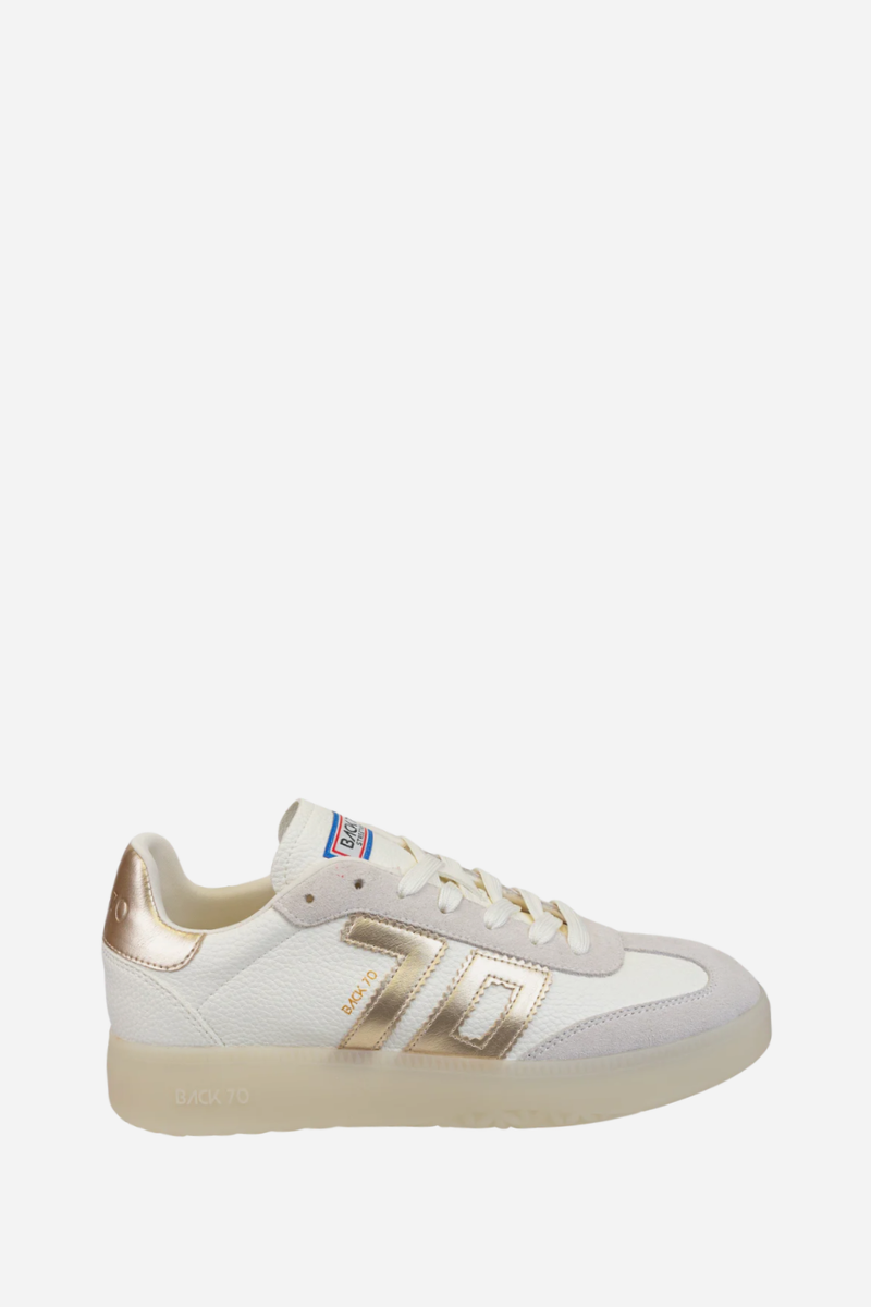 Back 70 Streetwear Boston Sneakers Metallic Gold