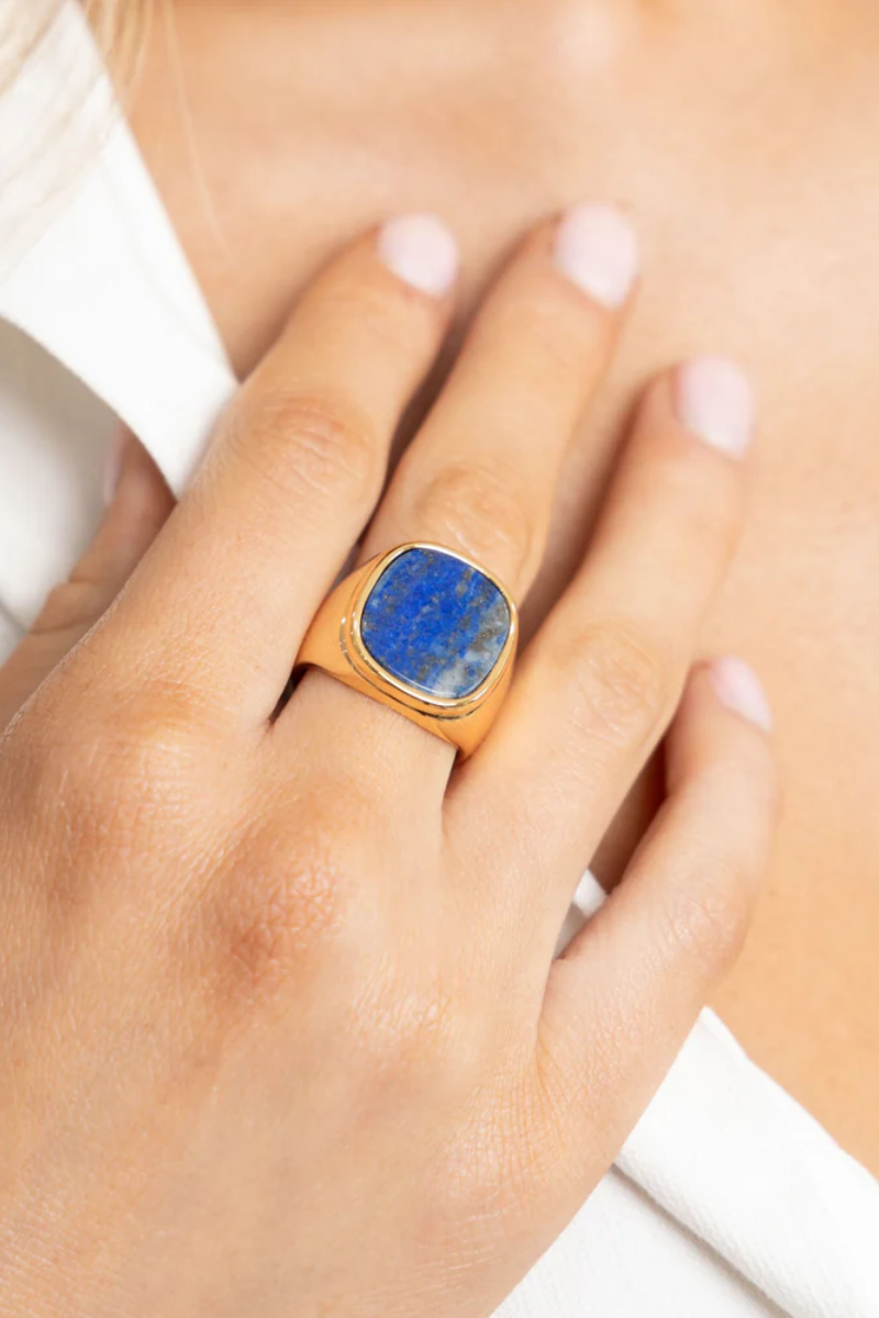 Lapis Lazuli Statement Ring