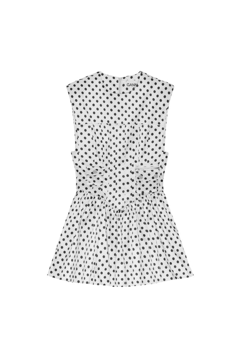 Printed Double Satin Corset Mini Dress