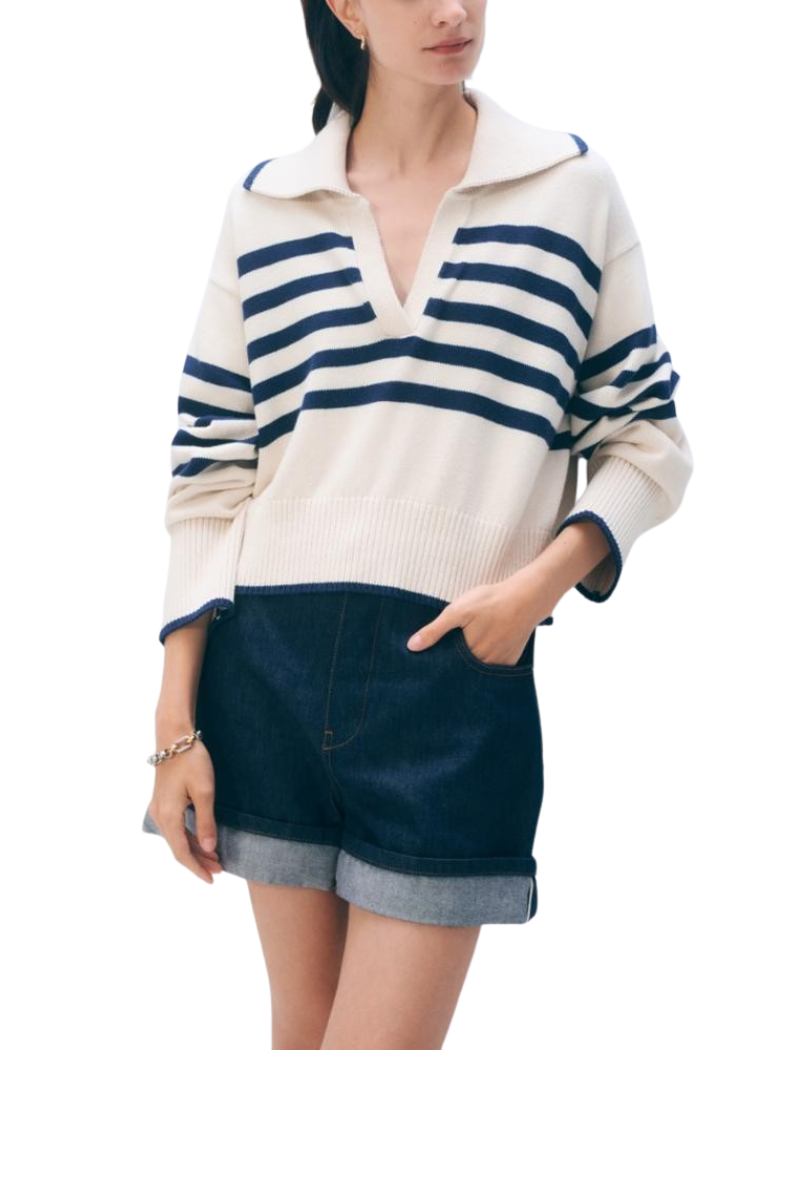 Varsity Cotton Striped Polo