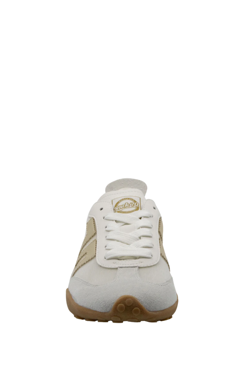 Back 70 Streetwear Paris S26 in White Gold Sneakers