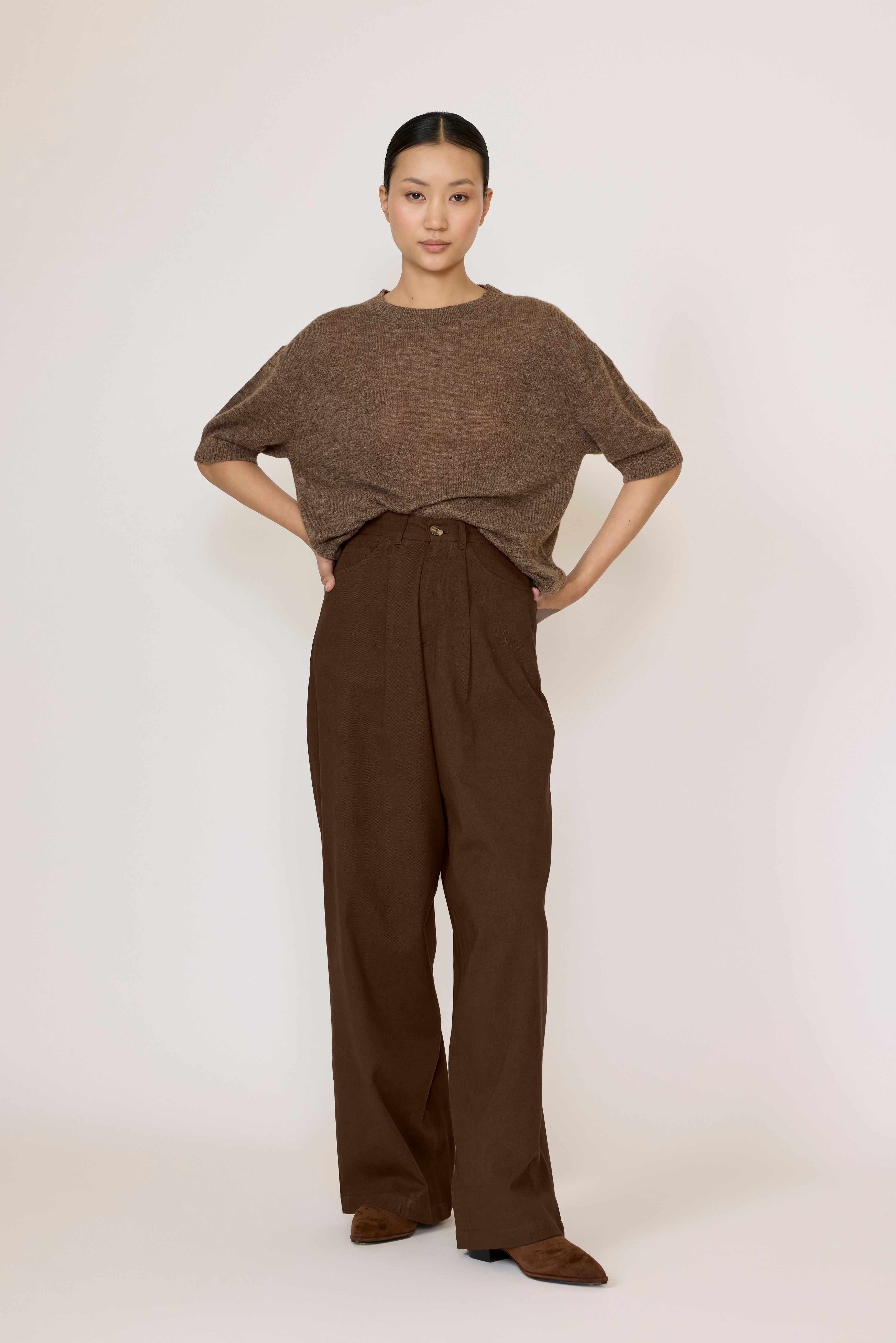 Oversized Sweater Tee - Acorn