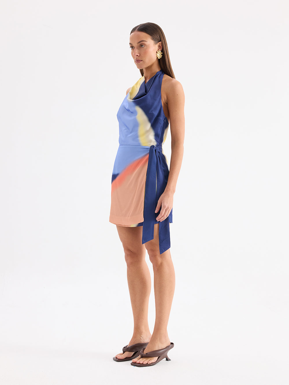 Tigris Wrap Mini Dress