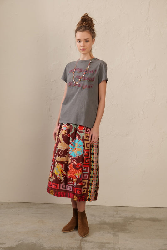 Rosalee printed skirt