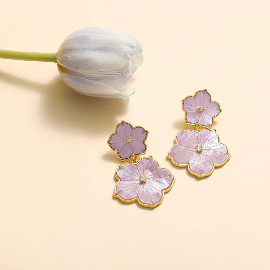 Mignonne Gavigan - Lilac Lux Paloma Earrings