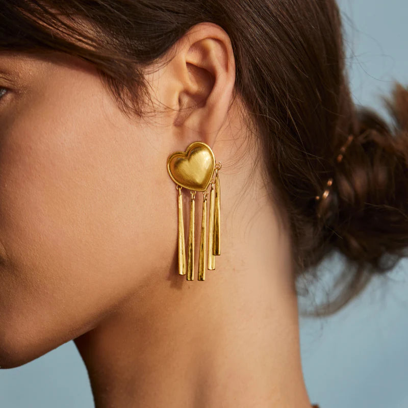 HART - Brushed Party Harty Earrings