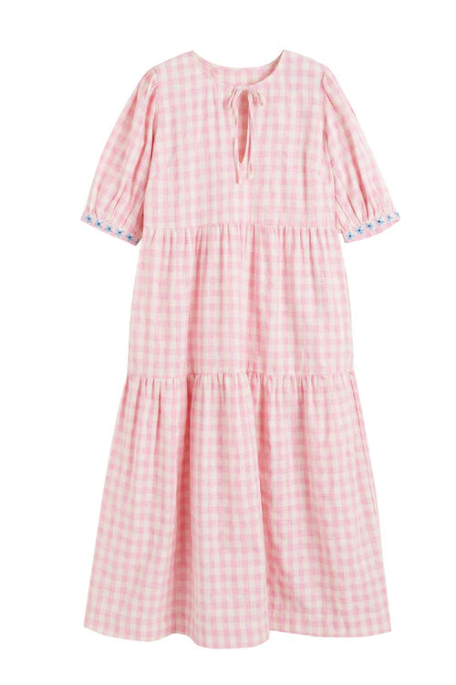 Gingham Daisy Day Dress