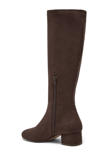 Gold Microsuede Boots