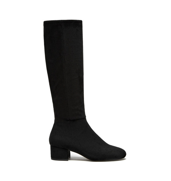 Gold Microsuede Boots