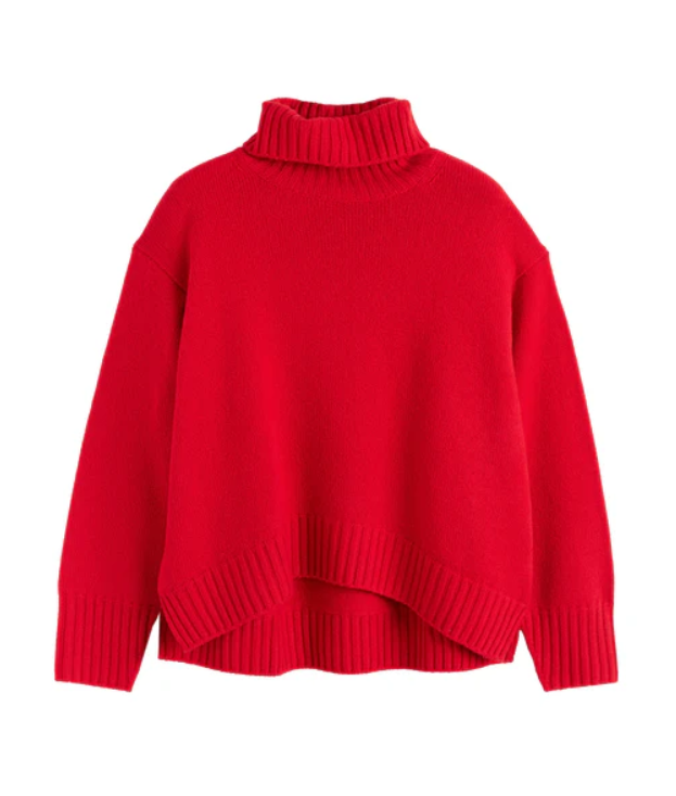 Pure Cashmere Relaxed Rollneck Sweater