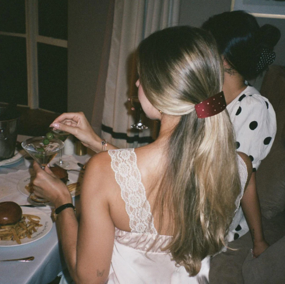 Ponytail Barrette in Mulled Magic