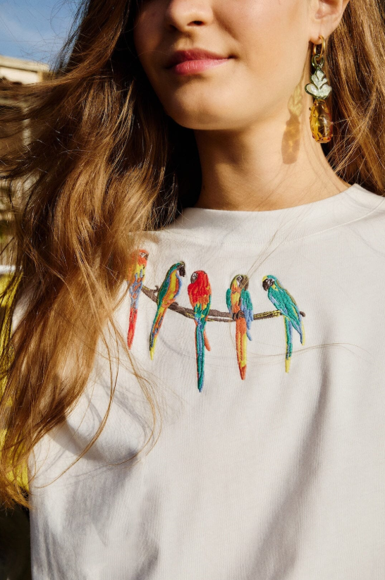 Birds on Branch Shoulder Pads Tank Top
