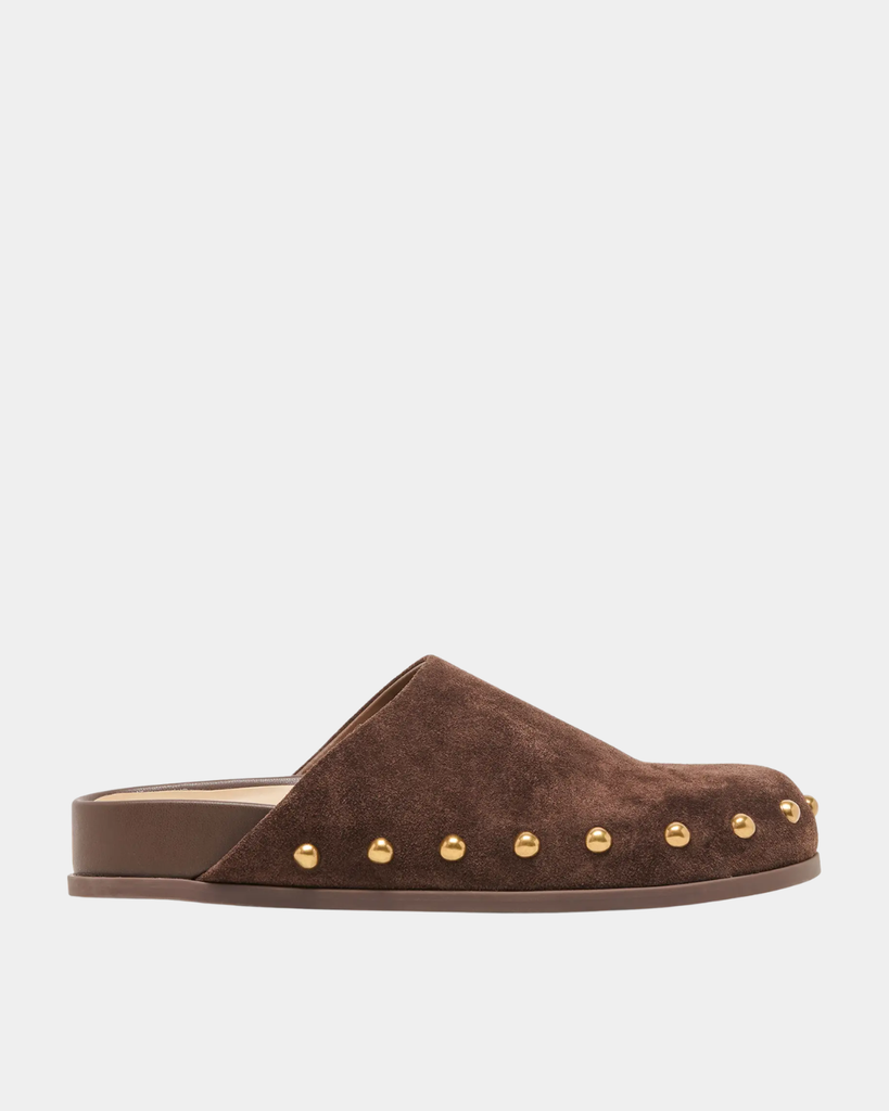 Joney Stud in Dark Brown Suede