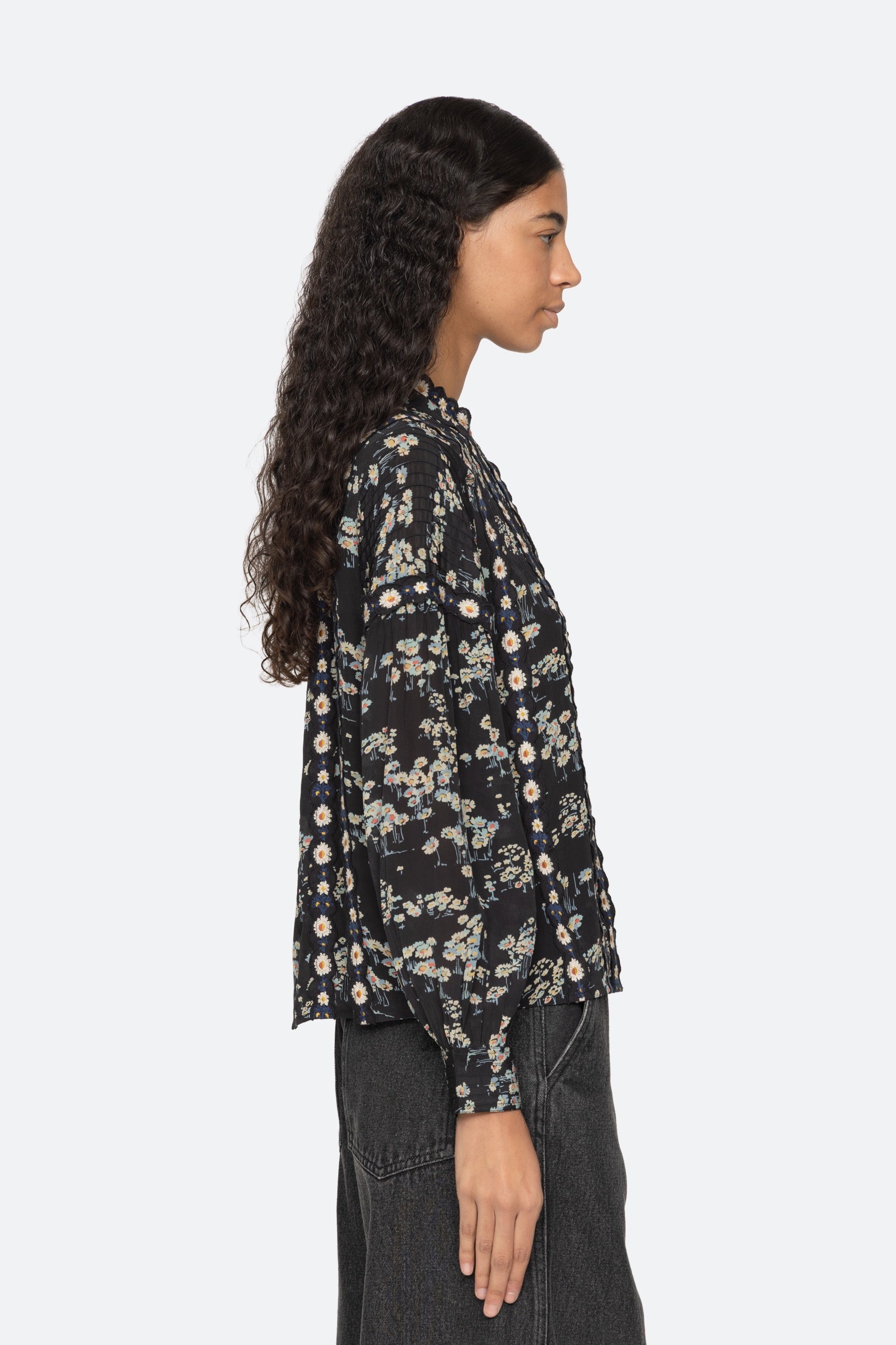 MONA PRINT L/SLV TOP (D1)