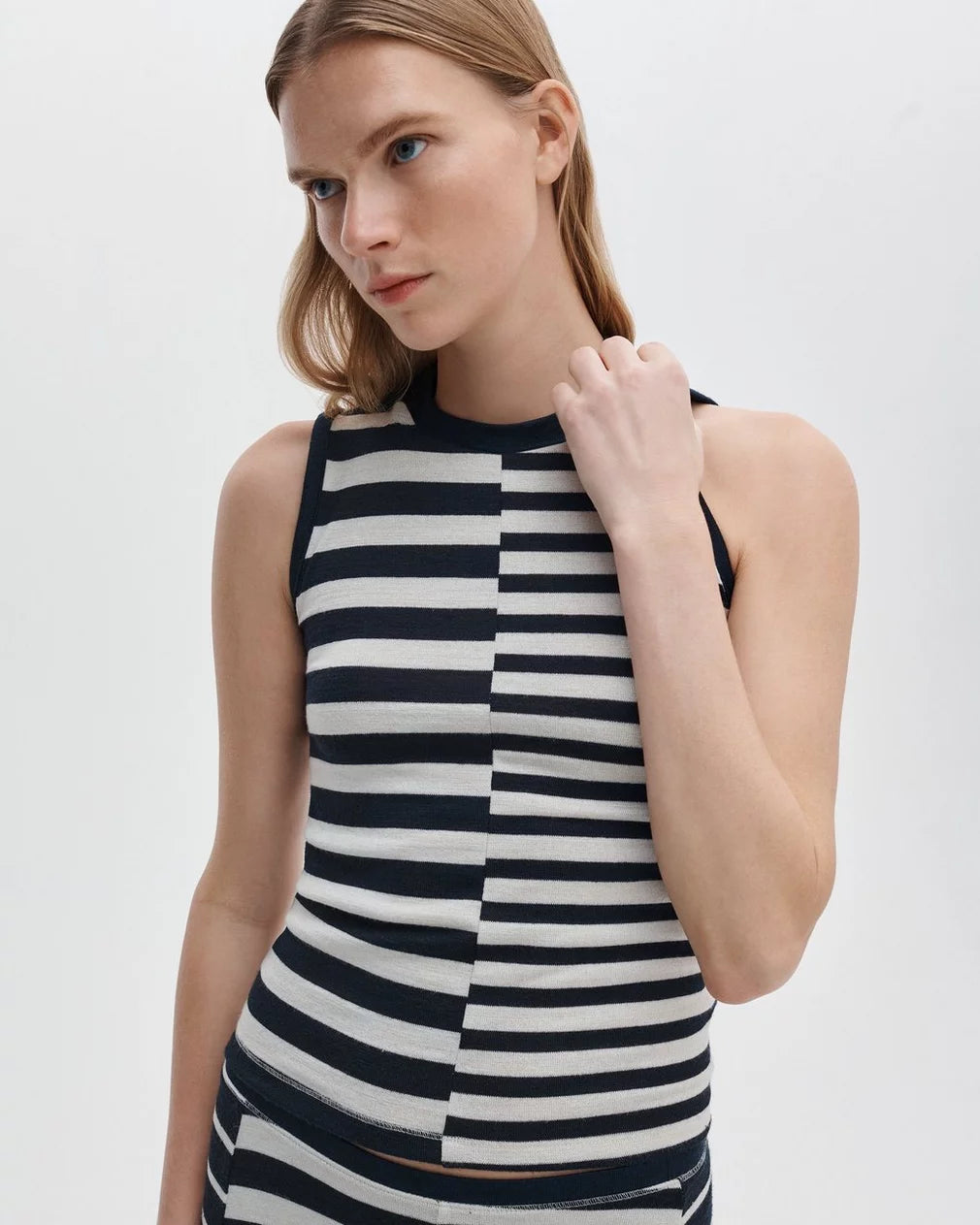Knit Mixed Stripe Tank