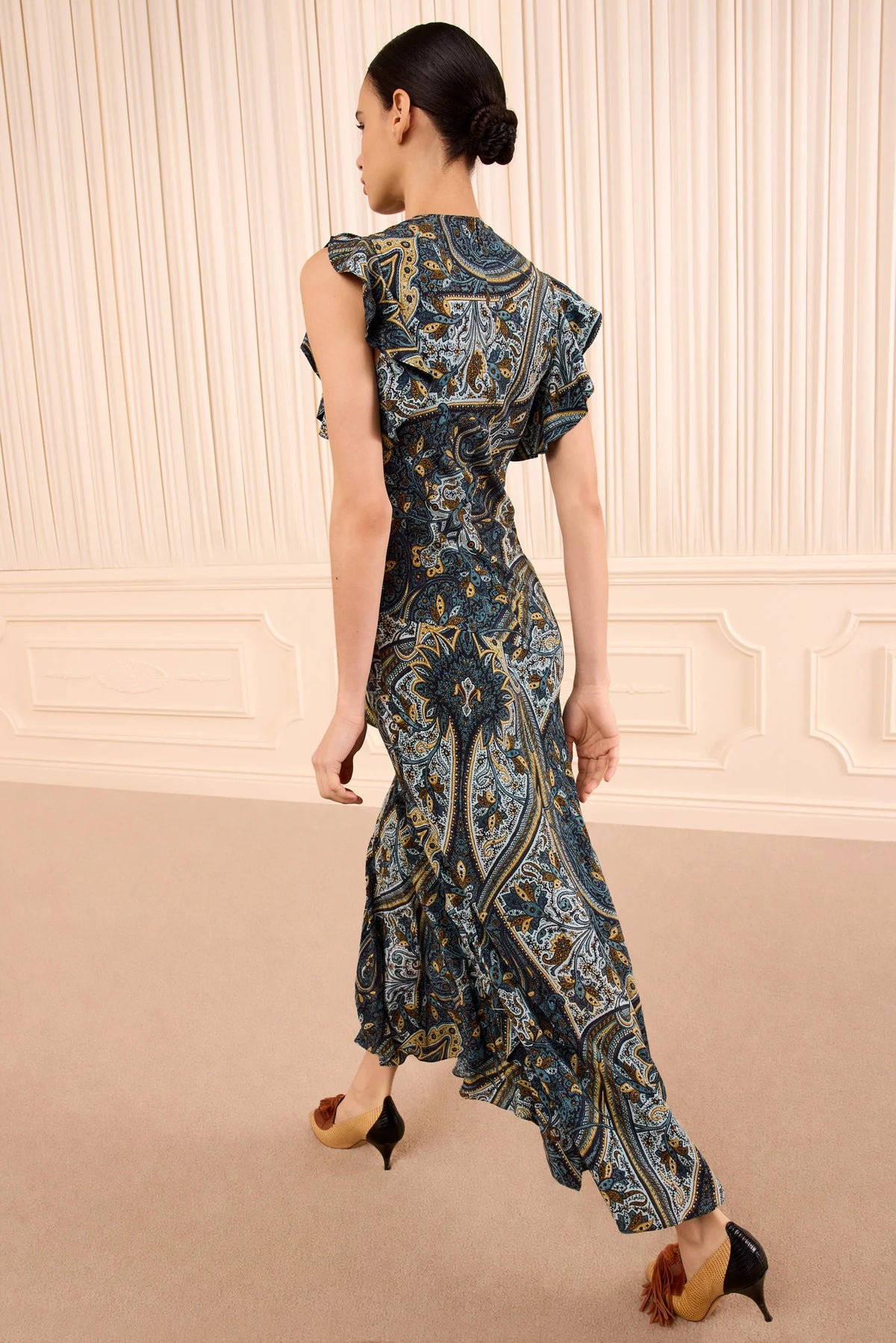 Ameline Sleeveless Silk Dress