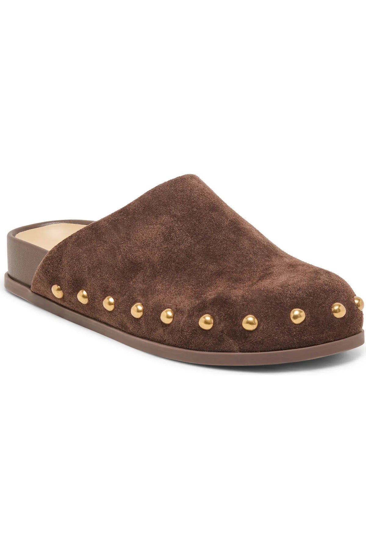 Joney Stud in Dark Brown Suede
