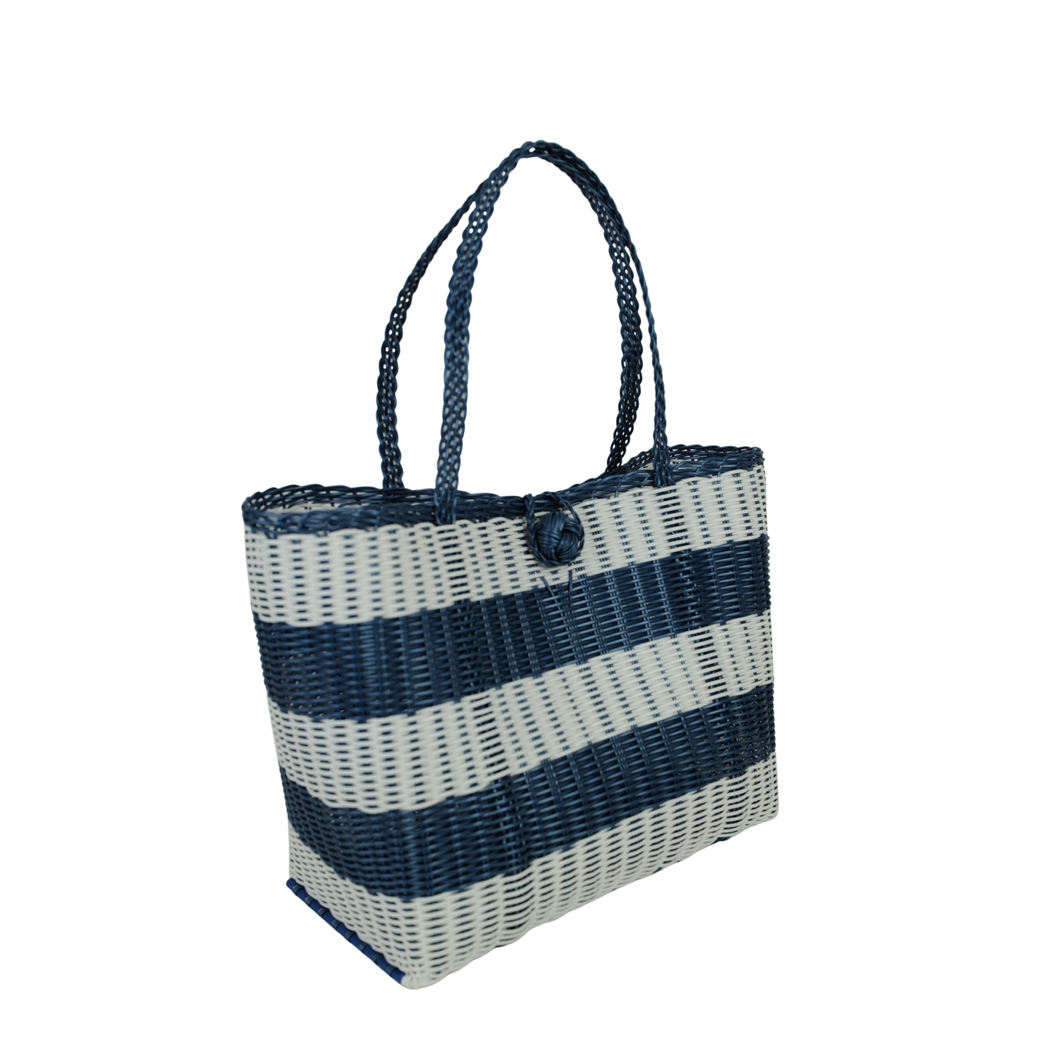 Small | Awning Stripe Fog Blue/White