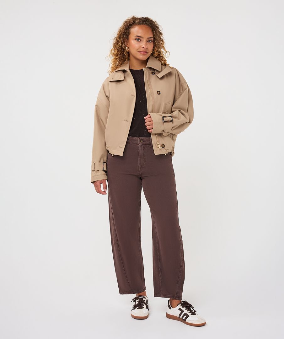 Crop Trench Coat