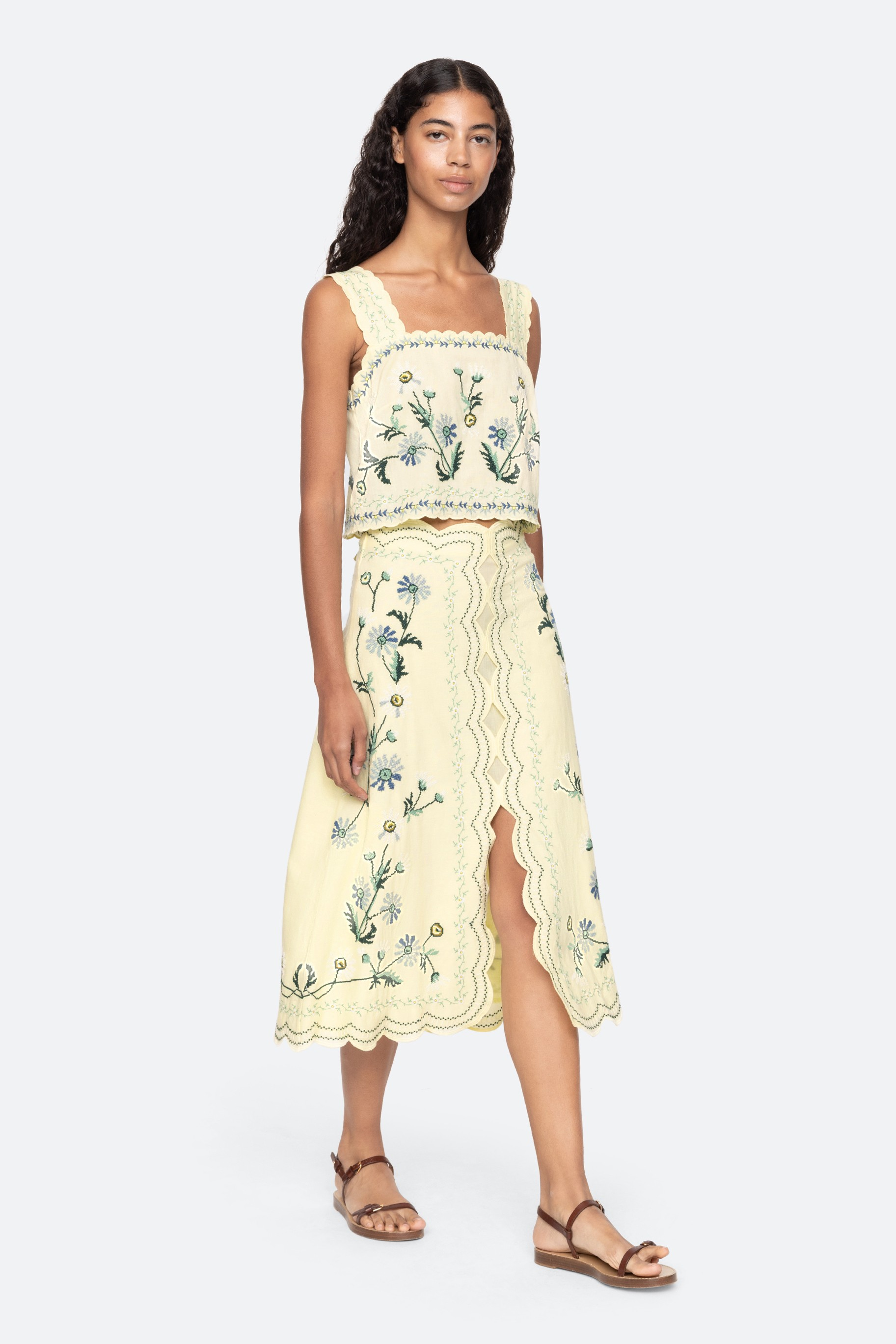 Audra Embroidered Skirt