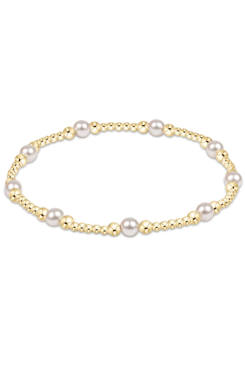 Classic Pearl 4mm Bead Bracelet