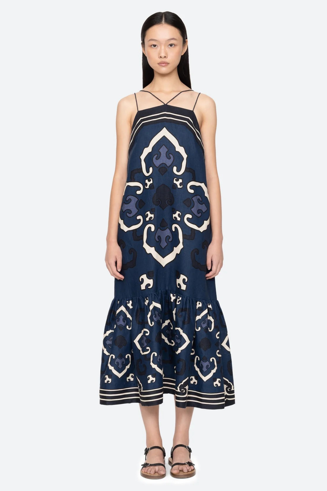 Blaise Print Spaghetti Strap Dress