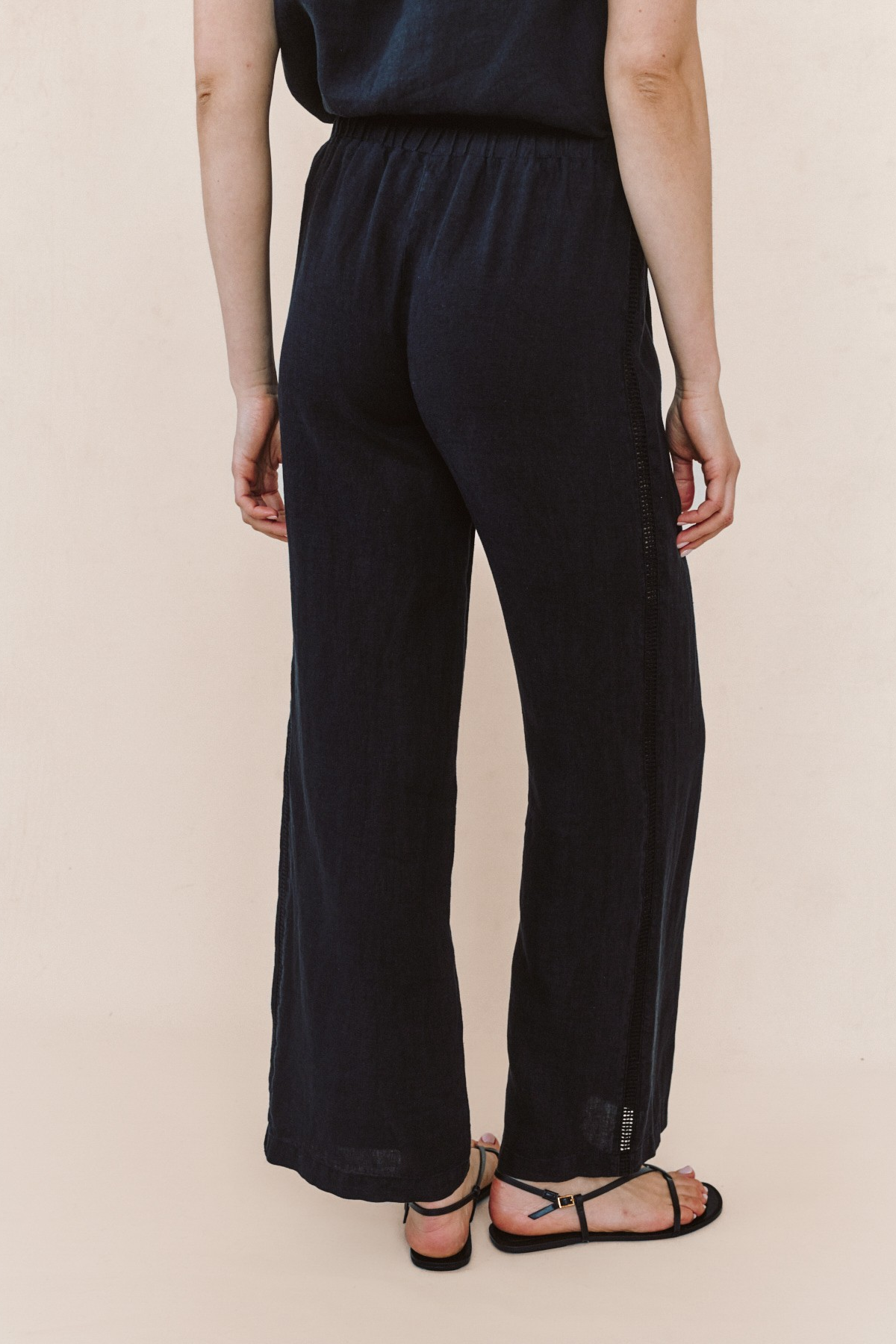 Beach Pant with Lattice Stripe