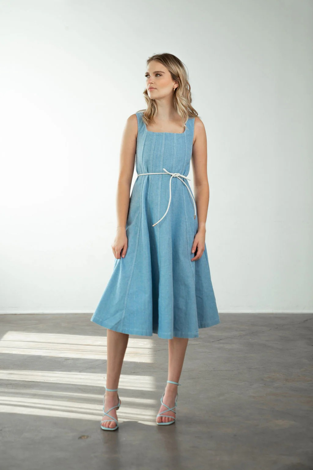 Ashley Dress Light Blue Denim