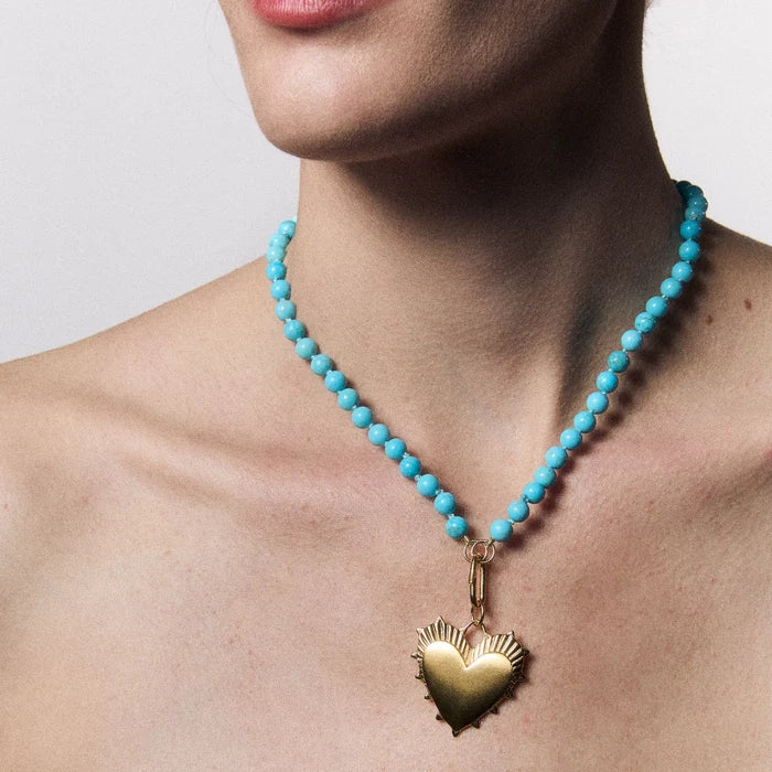 Turquoise Knotted Gemstone Strand