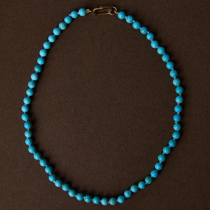 Turquoise Knotted Gemstone Strand