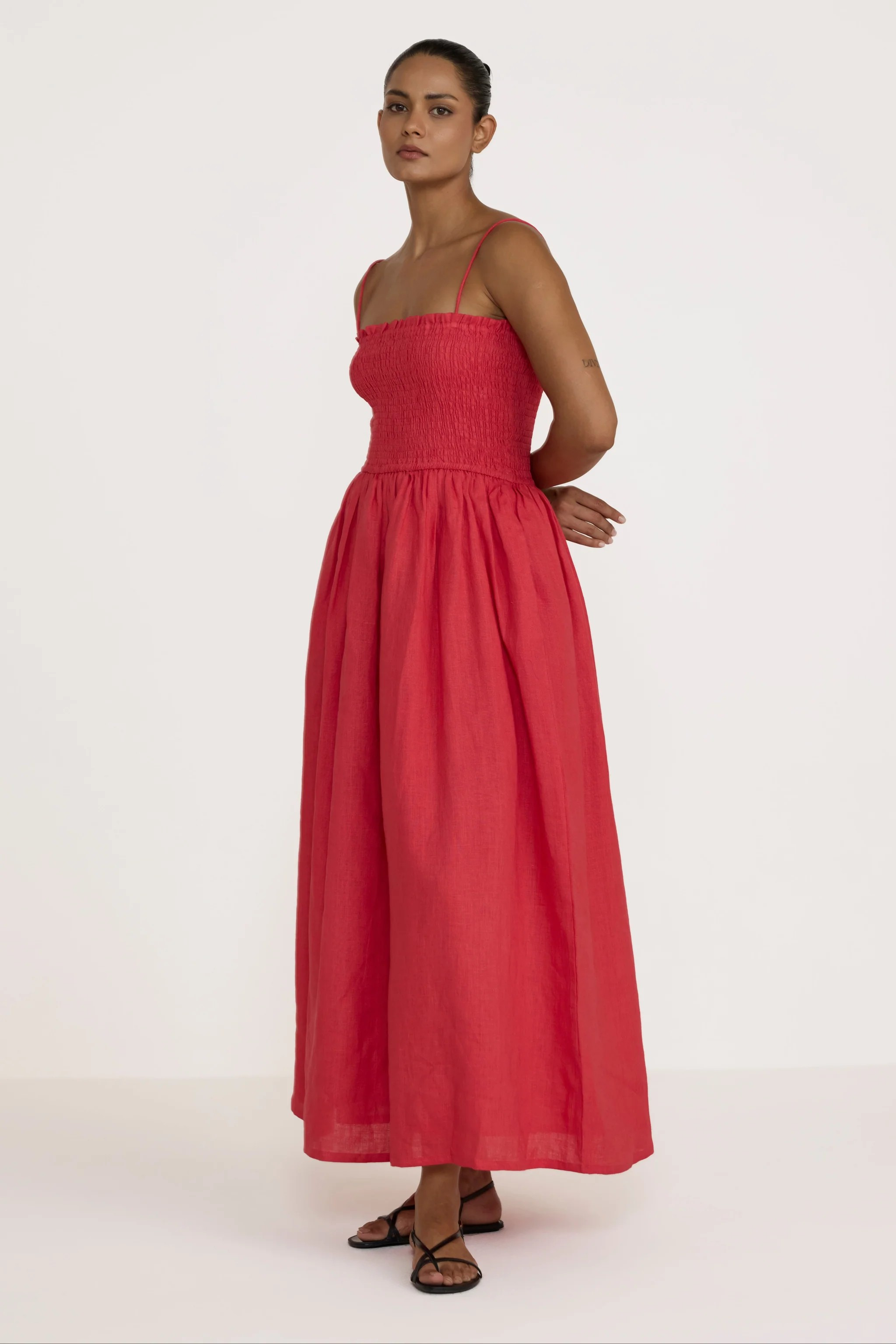 Strappy Bodice Dress - Poppy