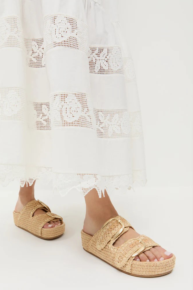 Nico Natural Two−Band Sandal