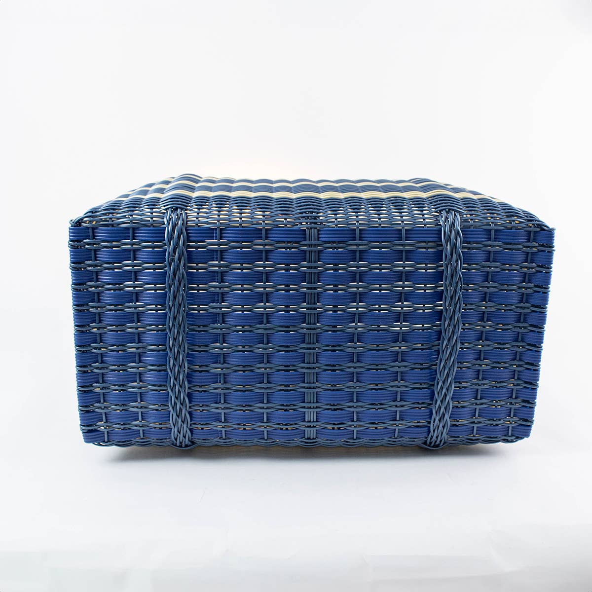 Medium, Sailor Stripe in Fog Blue Tote