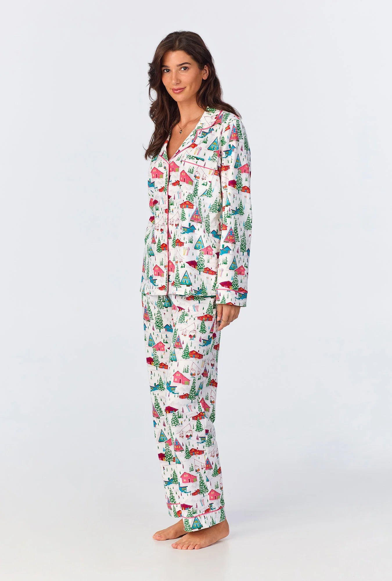 Alpine Cabins Long Sleeve PJ Set