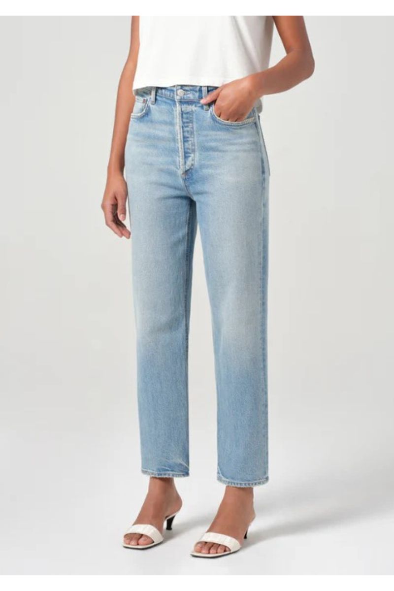 90's Pinch Waist Crop Jean