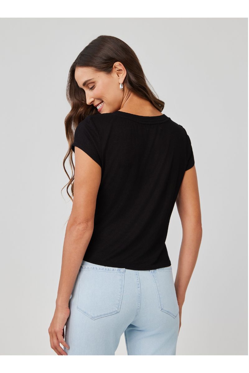 Wide Scoop Neck Tee