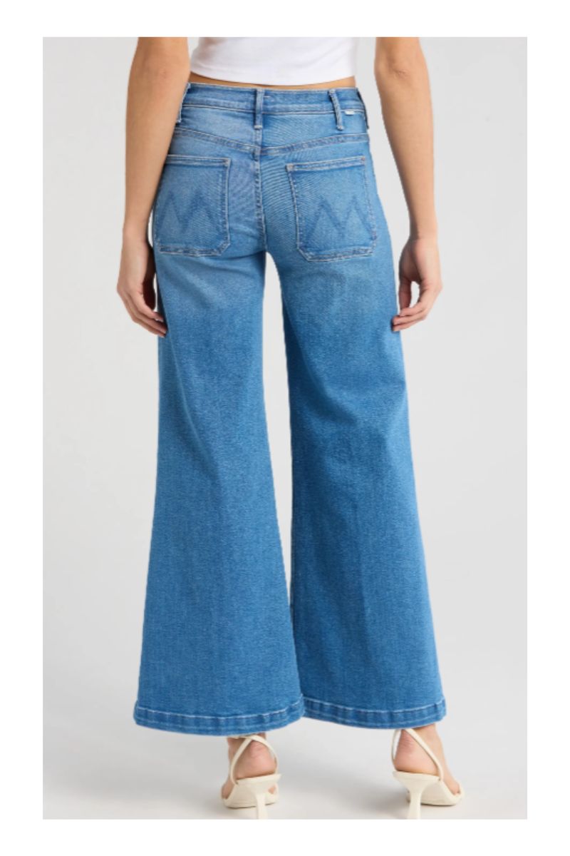 Lil' Hustler Roller Patch Pocket Sneak Wide Leg Jeans