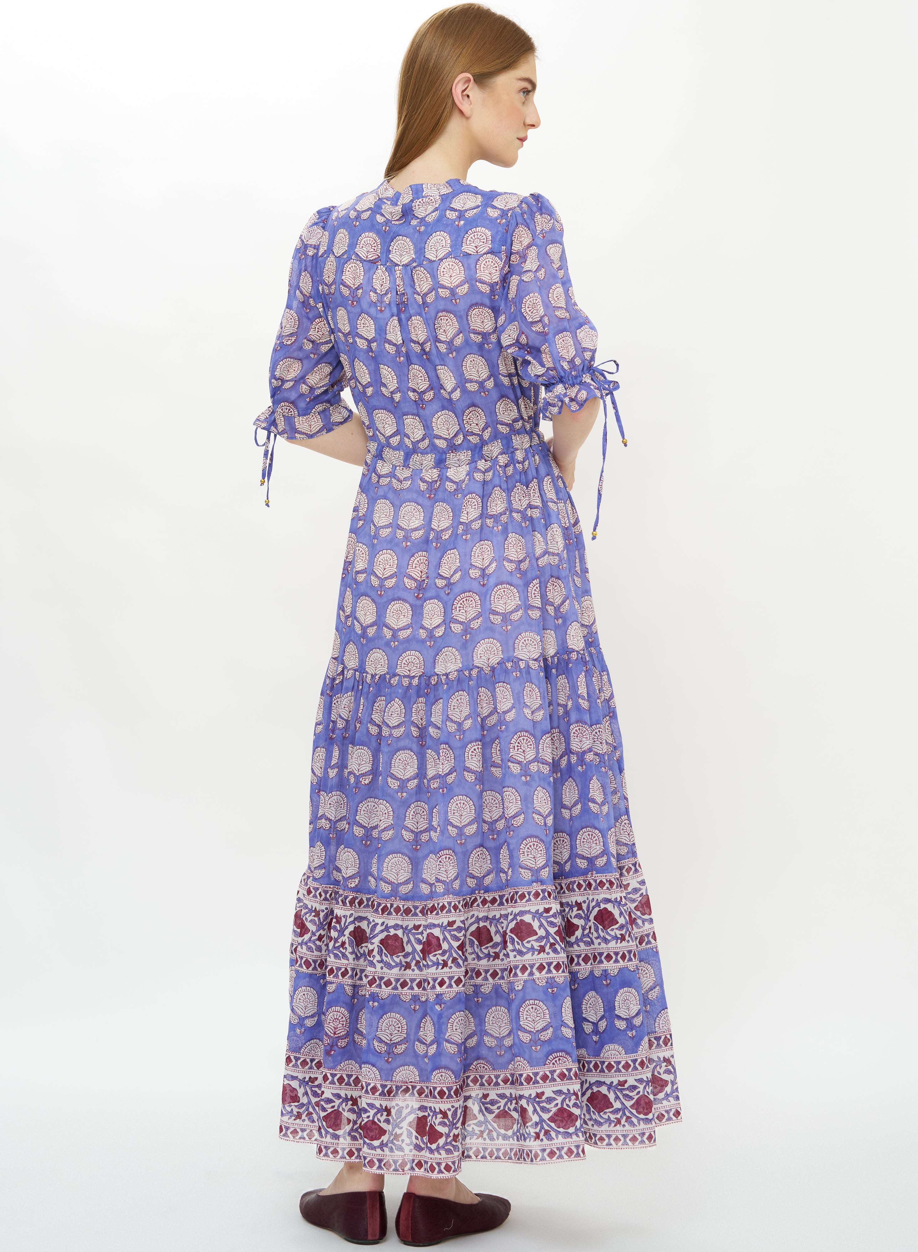 Cinched Pintuck Maxi