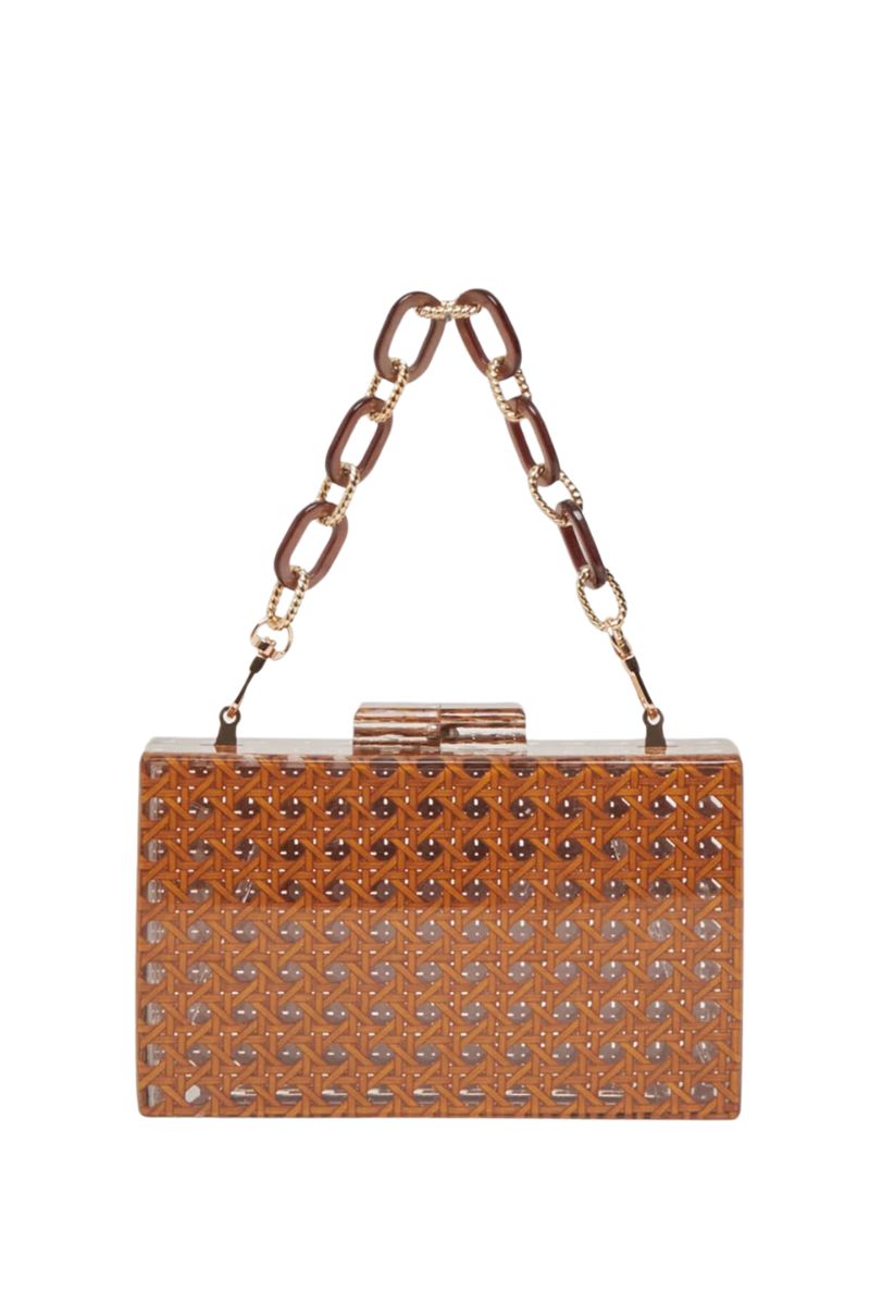 Cane Clutch Handbag