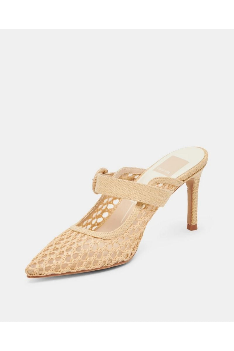 Keekee Raffia Stiletto Mule